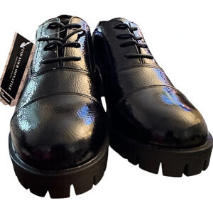 NWT Women Platform Oxford Shoes Mid Heel Lace-up Round Toe Oxfords